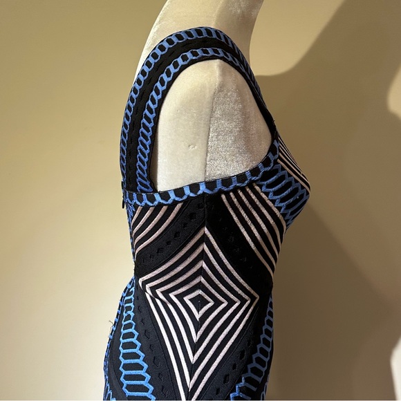 Herve Leger Asymmetrical Bandage Dress - Picture 8 of 13